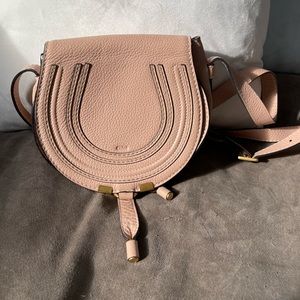 Chloe Marcie Small Saddle Bag in Woodrose